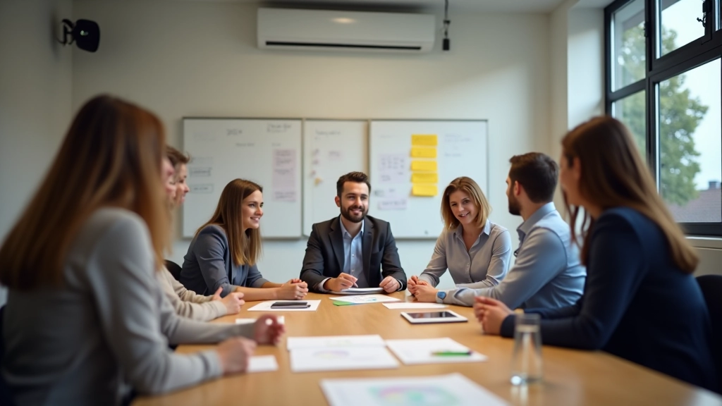 Samenwerkingssessie waar teams strategie en processen oefenen